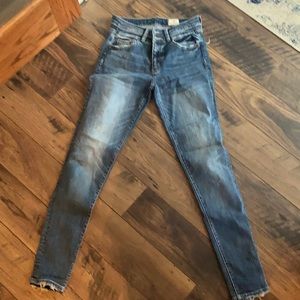 Mid rise skinny jeans